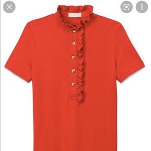 Tory Burch Lidia Ruffle Polo
